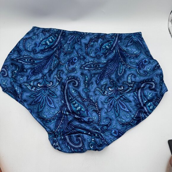 Vintage 90's Cacique Second Skin Shiny Satin High Leg Brief bikini Panty shinny - Picture 5 of 9